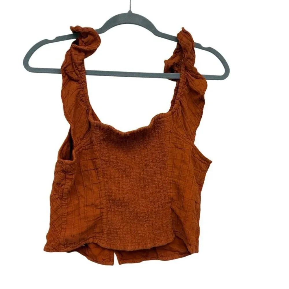 Free people smocked tank top size medium